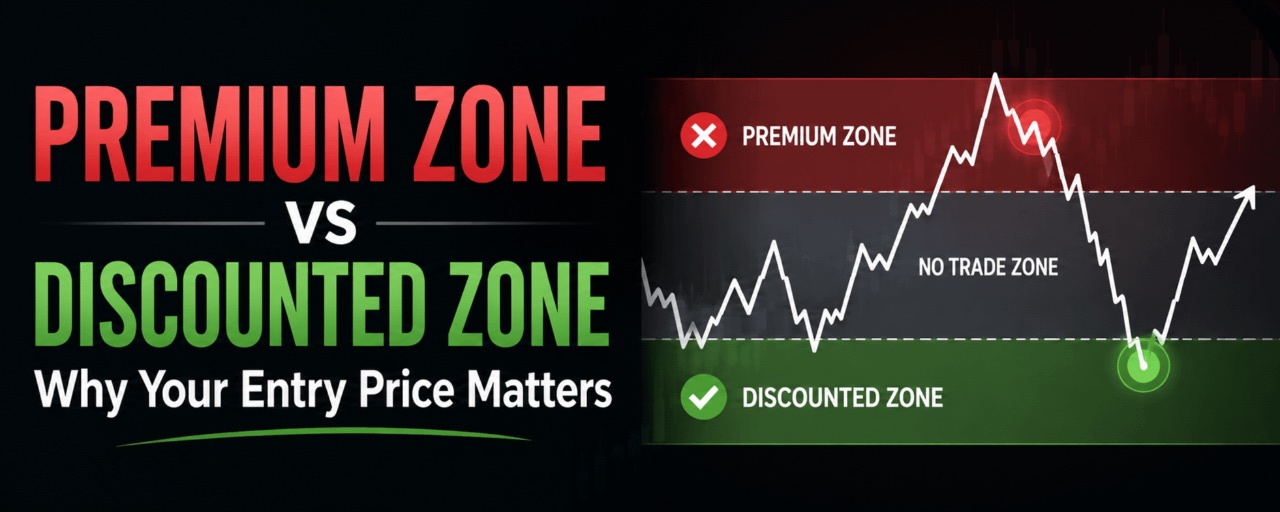 Premium zone versus discounted zone trading guide